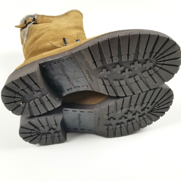 Cole Haan Suede Shearling Waterproof Boot 6B - Picture 4 of 6